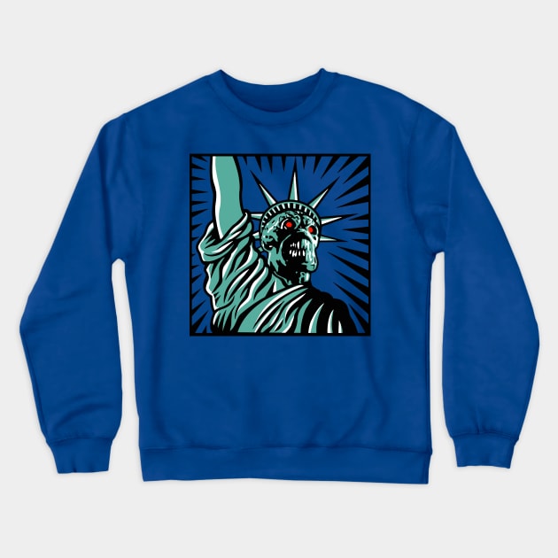 Martian Liberty without background Crewneck Sweatshirt by Uwantmytees